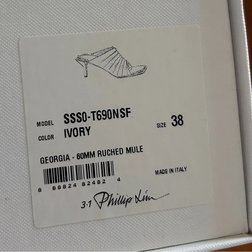 3.1 Phillip Lim Georgia Ruched Mule - Picture 3 of 9